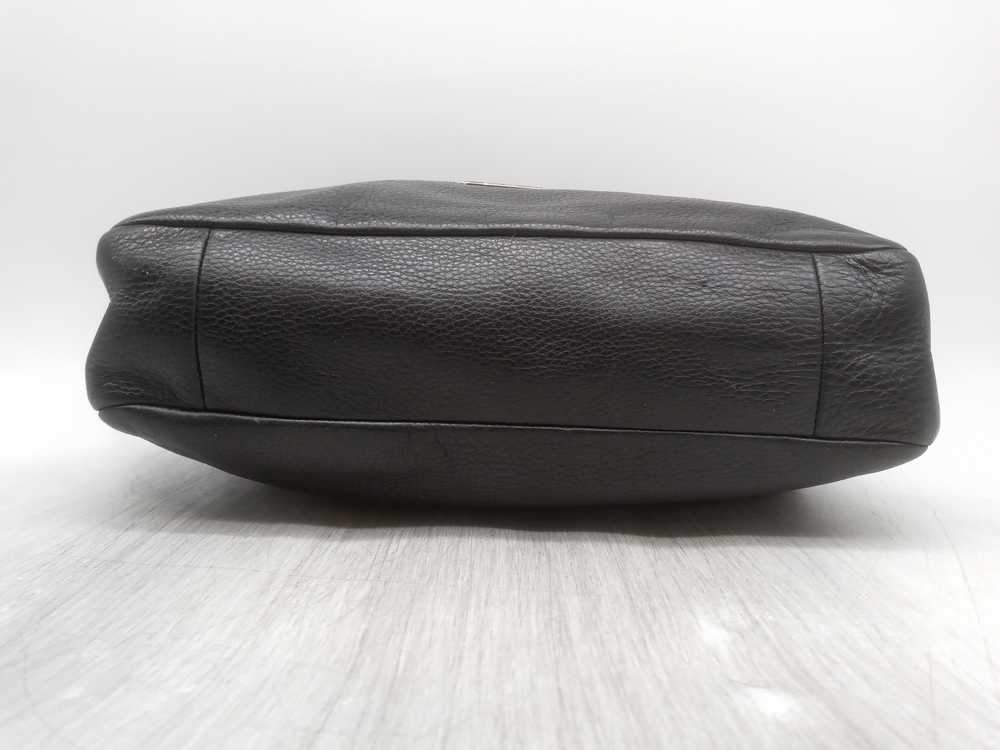 Coach Park Black Pebble Leather Large Satchel Han… - image 3