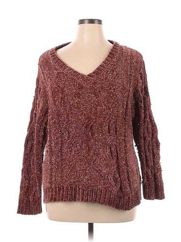 A Beautiful Soul Women Brown Pullover Sweater 1X P
