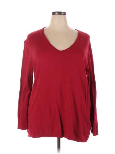 Talbots Women Red Sweatshirt 3X Plus