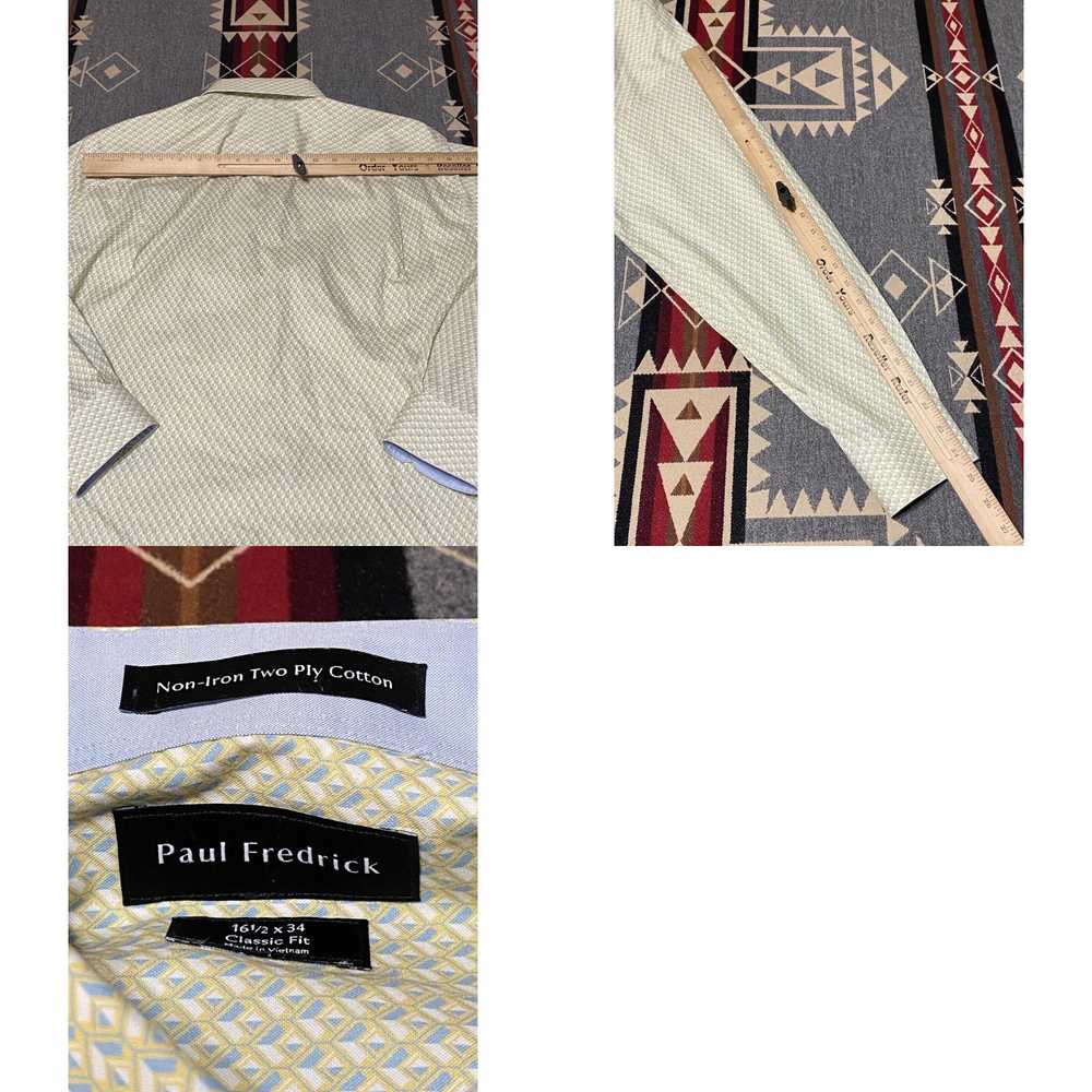 Vintage Paul Frederick Button Shirt Mens Large 16… - image 4
