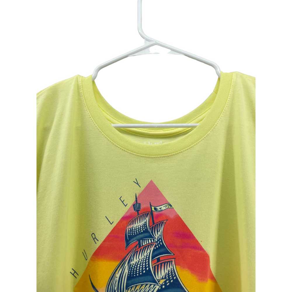 Hurley Yellow Graphic Short Sleeve T-Shirt Women'… - image 6