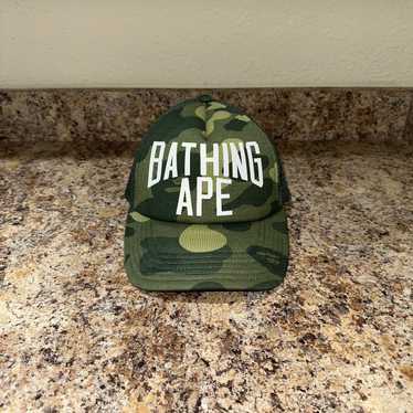 Bape A Bathing Ape First Camo Trucker Hat - image 1