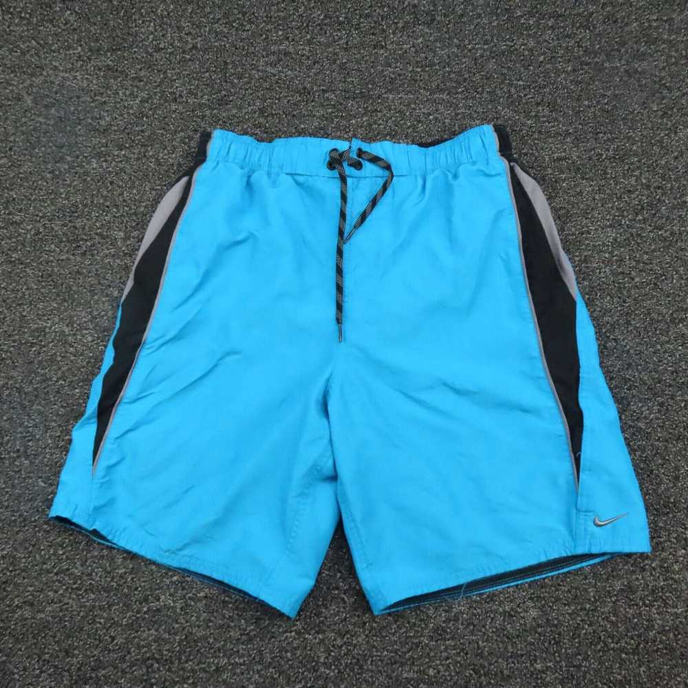 Nike Nike Swim Shorts Adult Medium Blue & Black S… - image 1