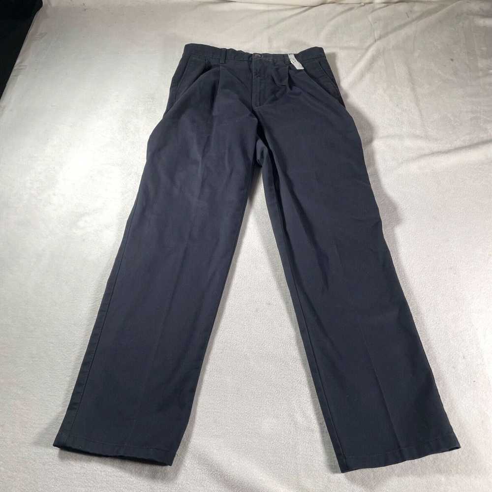 Vintage St Johns Bay Pants Mens 34 Black Khaki Sl… - image 1