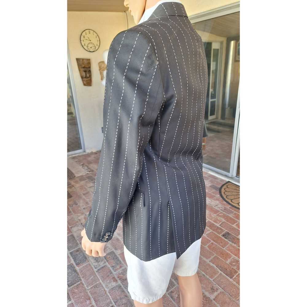 Genuine 100% Wool Versace Men's 2pc Suit - Black/… - image 10