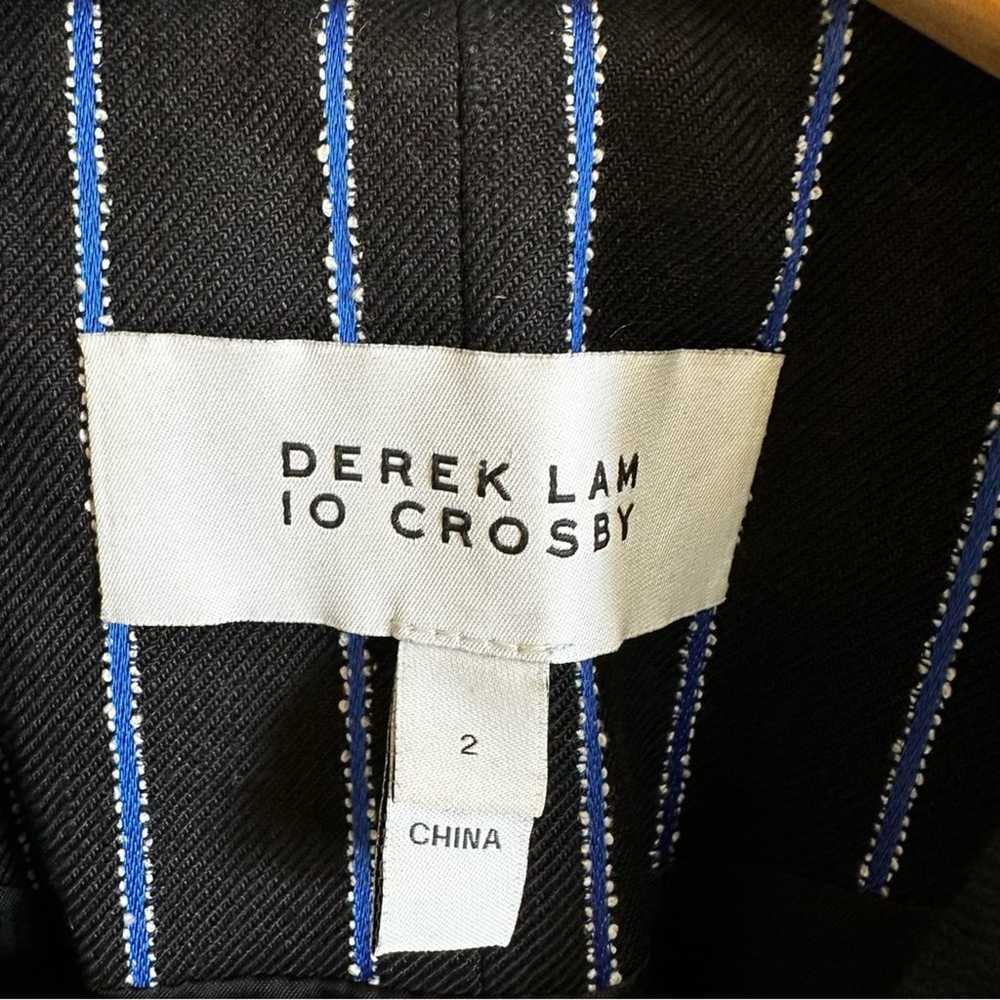 10 Crosby Derek Lam women’s blazer size 2 black b… - image 3