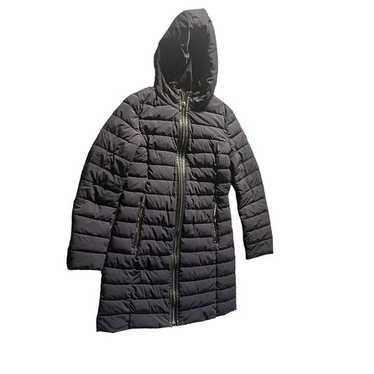 Michael Kors Puffer Jacket Women XS Black Long Sl… - image 1