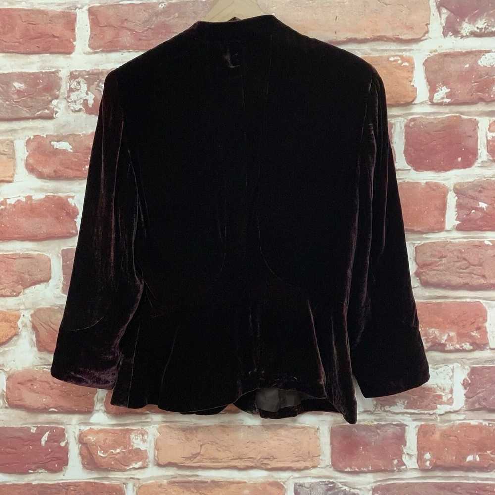 DKNY Jacket Womens Size 12 Dark Burgundy Maroon V… - image 4