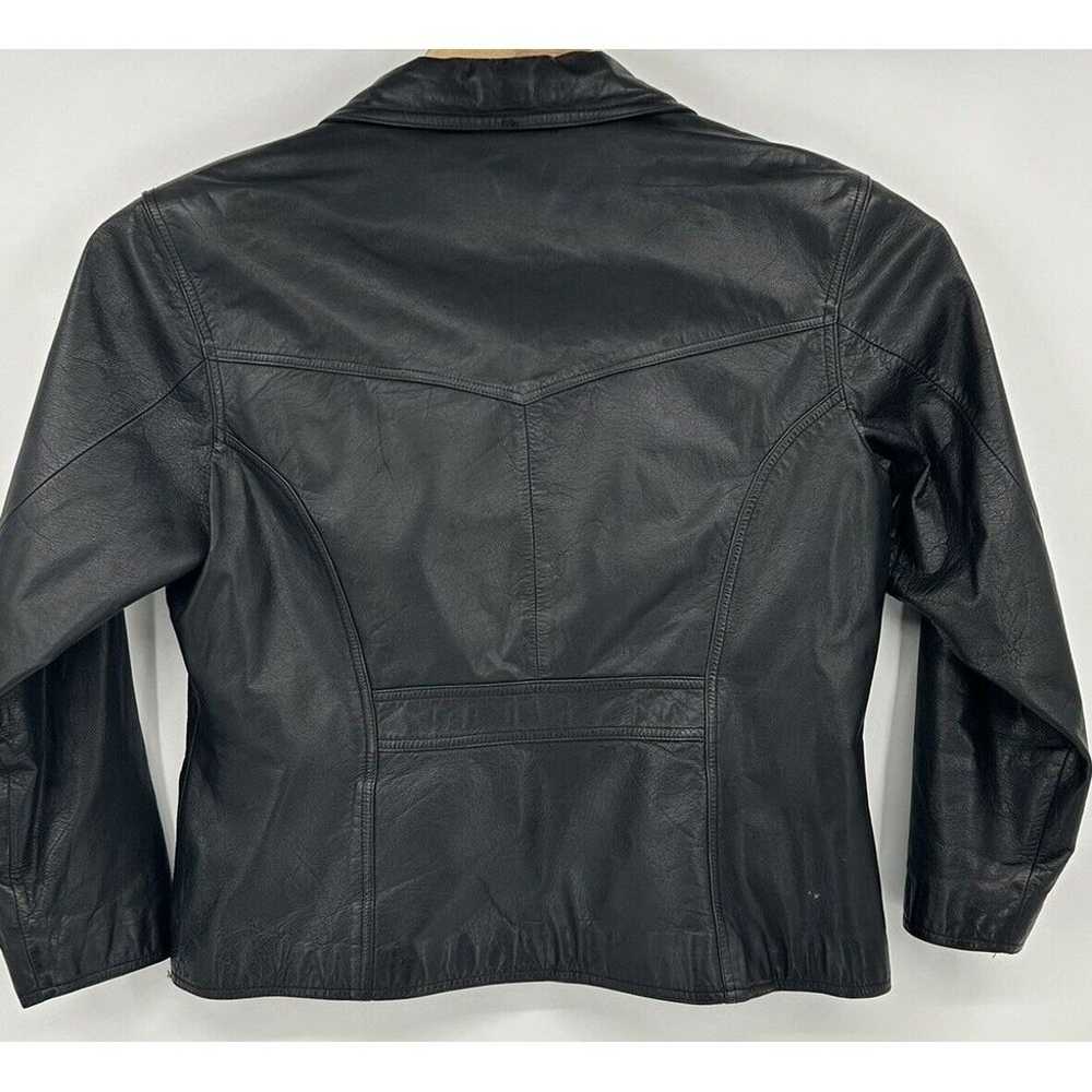 Wilsons Leather MAXIMA Zip Front 100% Leather Bik… - image 4