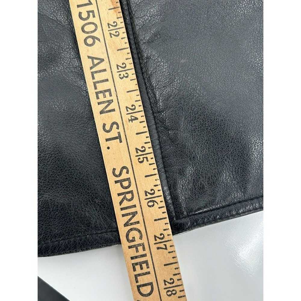 Wilsons Leather MAXIMA Zip Front 100% Leather Bik… - image 9