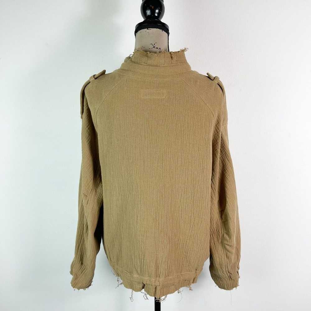 BlankNYC Women's Cotton Voile Gauze Jacket Tan Si… - image 5