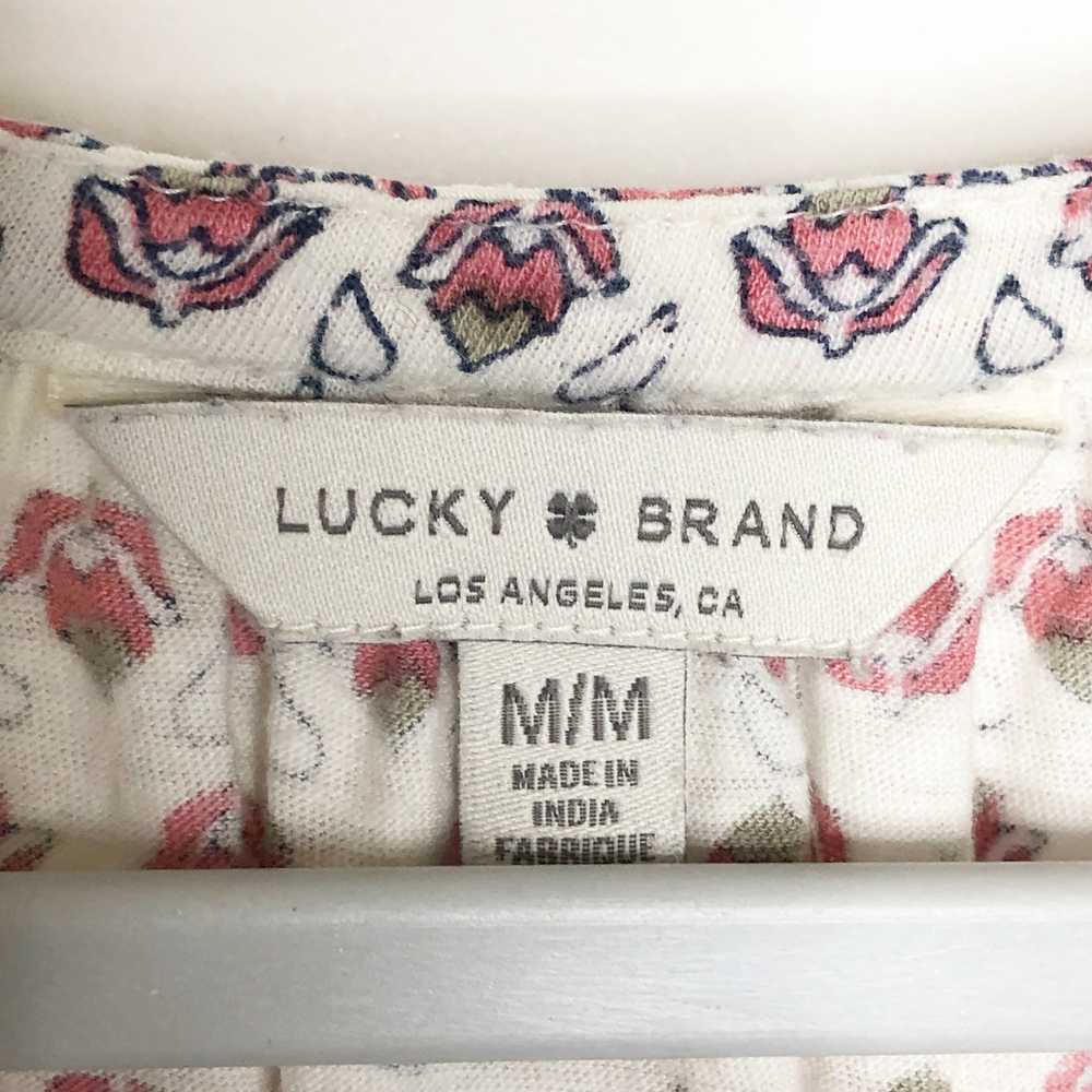 Lucky Brand Size Medium Womens Top Medium V Neck … - image 4