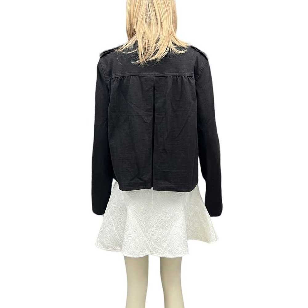 Moschino Jeans Cotton Cropped Jacket in Washed Bl… - image 11