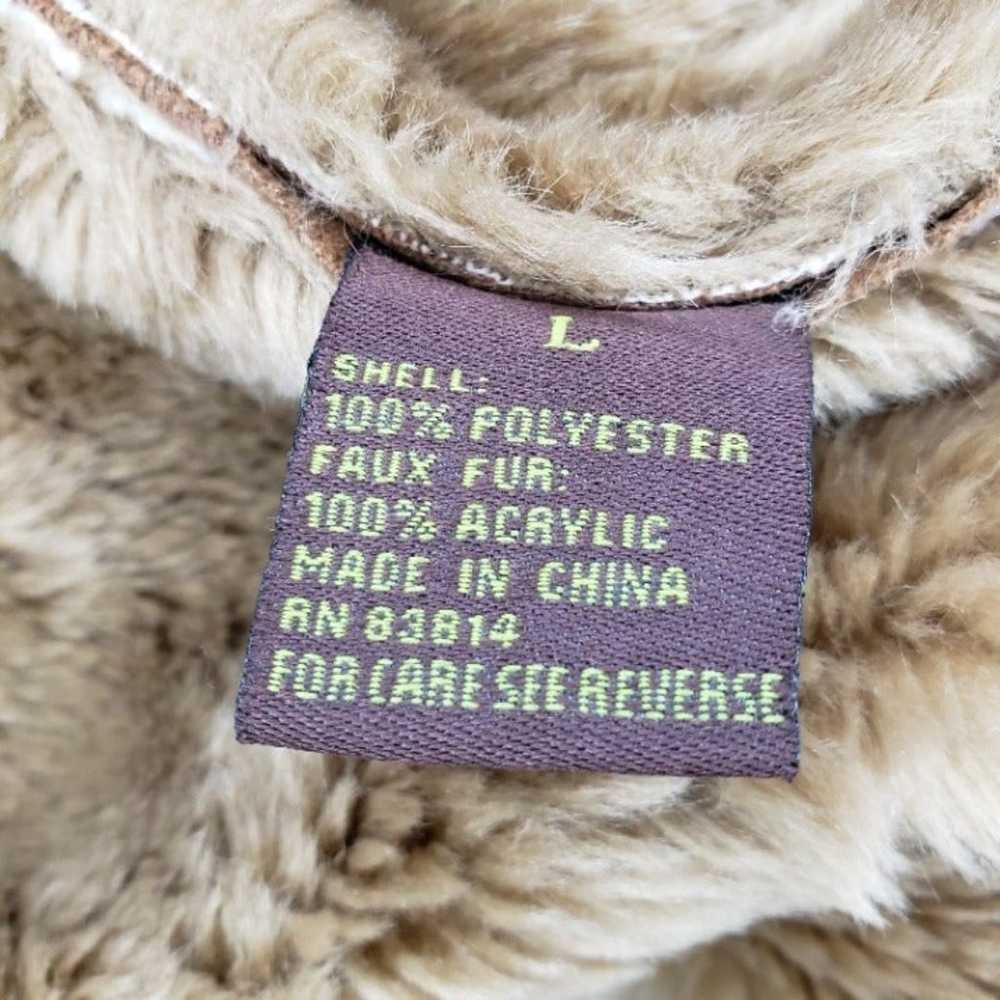 Vintage FUDA Penny Lane Faux Fur Suede Long Line … - image 5