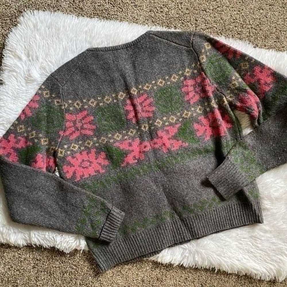 Sundance Lambswool Blend Zip Sweater Jacket Size … - image 4