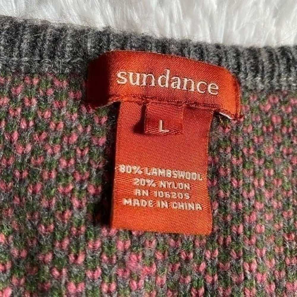 Sundance Lambswool Blend Zip Sweater Jacket Size … - image 5