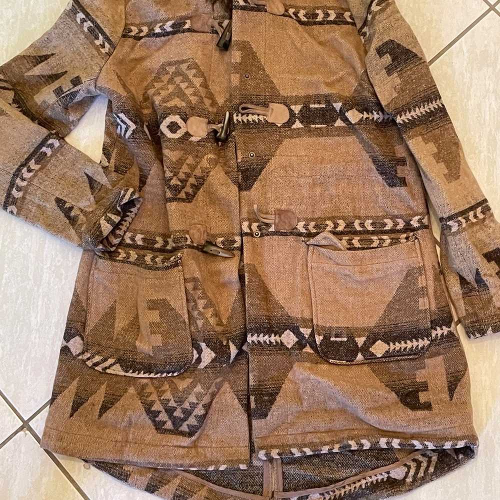 BB DAKOTA Jacket Faux Fur hooded Southwest Blanke… - image 5