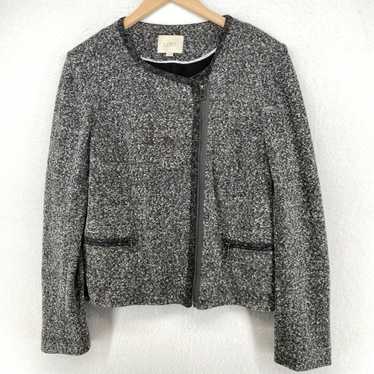 Loft ANN TAYLOR LOFT Sweater 14 Knit Jacket Asymm… - image 1