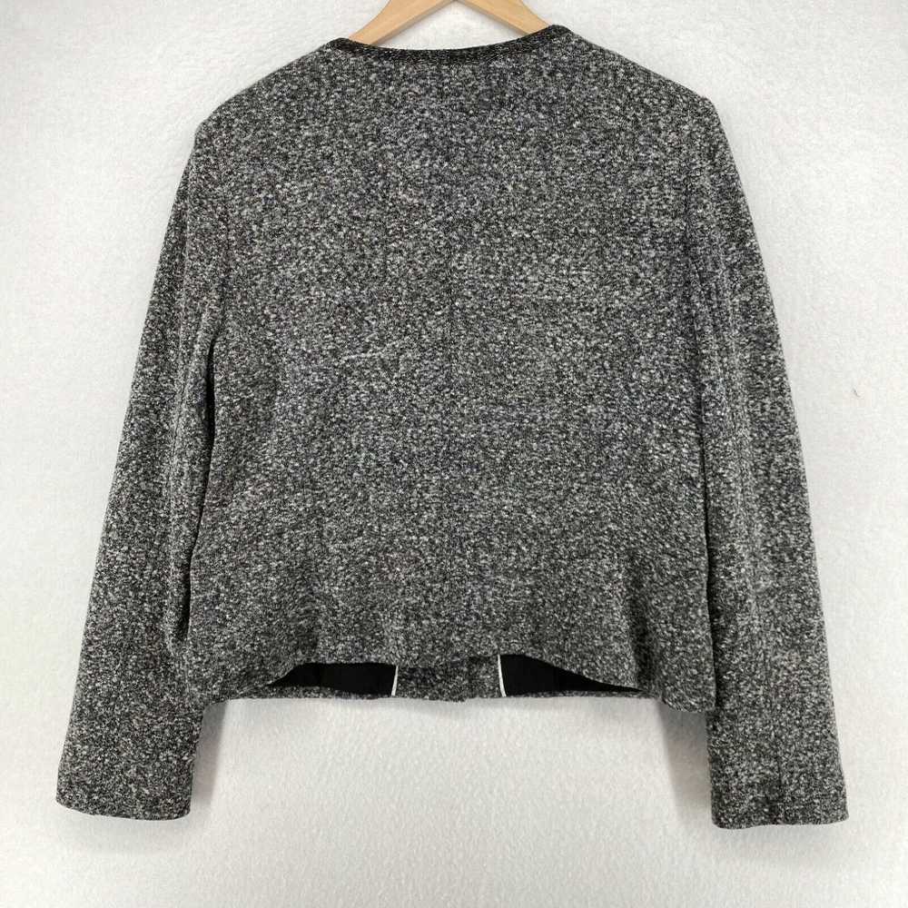 Loft ANN TAYLOR LOFT Sweater 14 Knit Jacket Asymm… - image 3