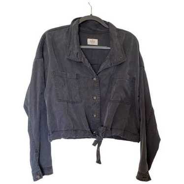 MARINE LAYER Oslo Gray Tencel Jacket Chore Coat S… - image 1