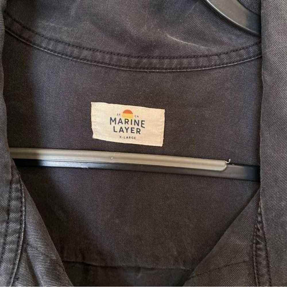 MARINE LAYER Oslo Gray Tencel Jacket Chore Coat S… - image 4