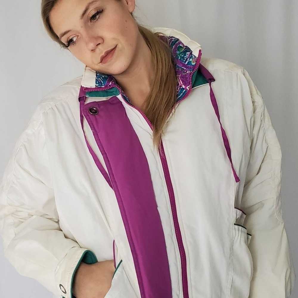 Vintage 80s - 90s Izzy Color Block Ski Jacket Coat - image 5