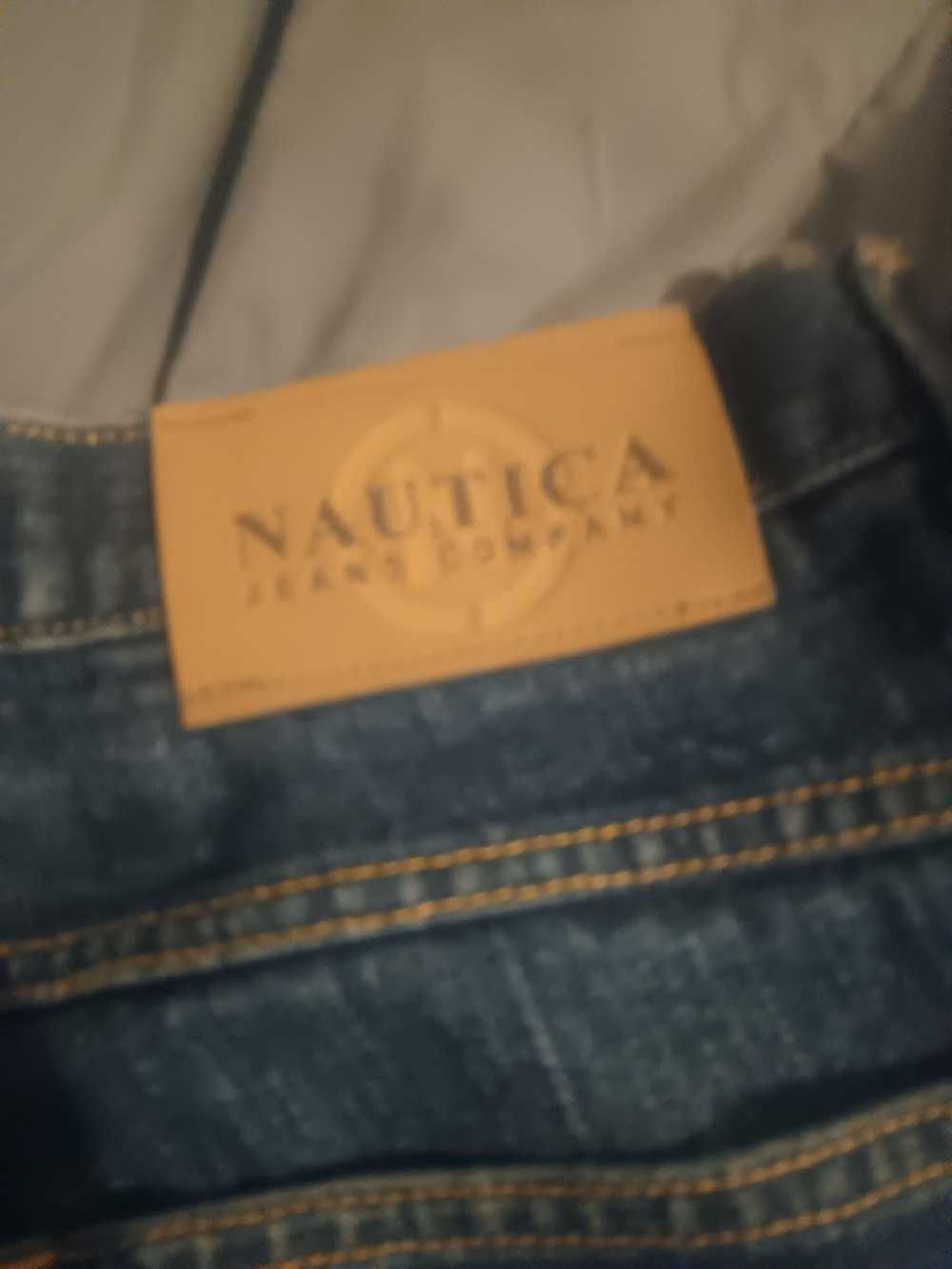 Nautica Dark baggy 90s carpenter jeans - image 3