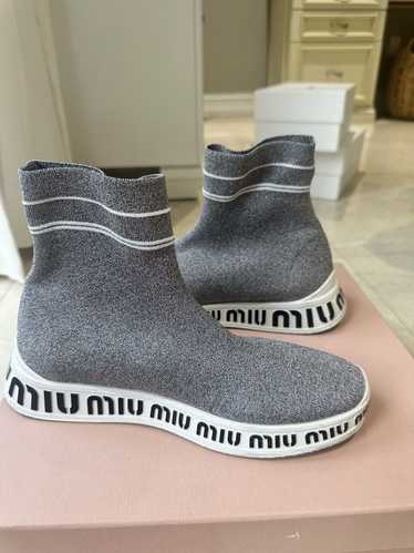 Miu Miu Silver sock sneakers