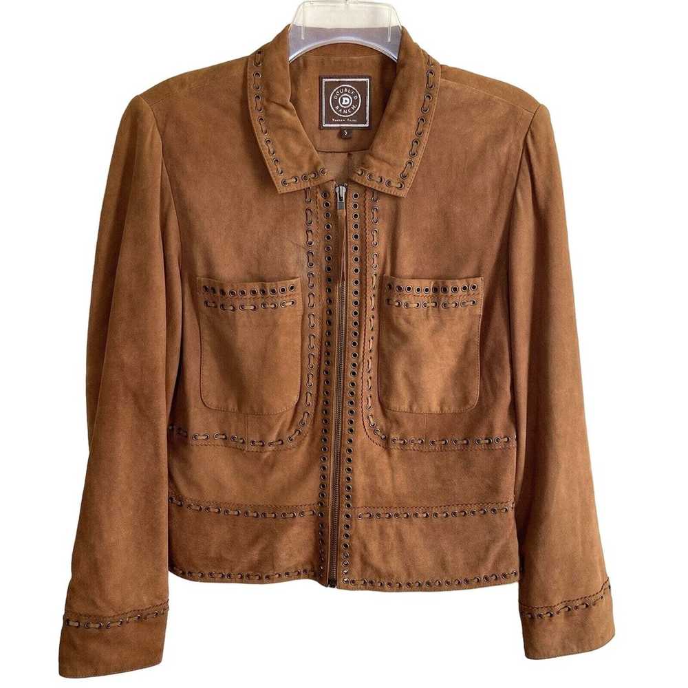Double D Ranch Suede Leather Jacket Full Zip Size… - image 2