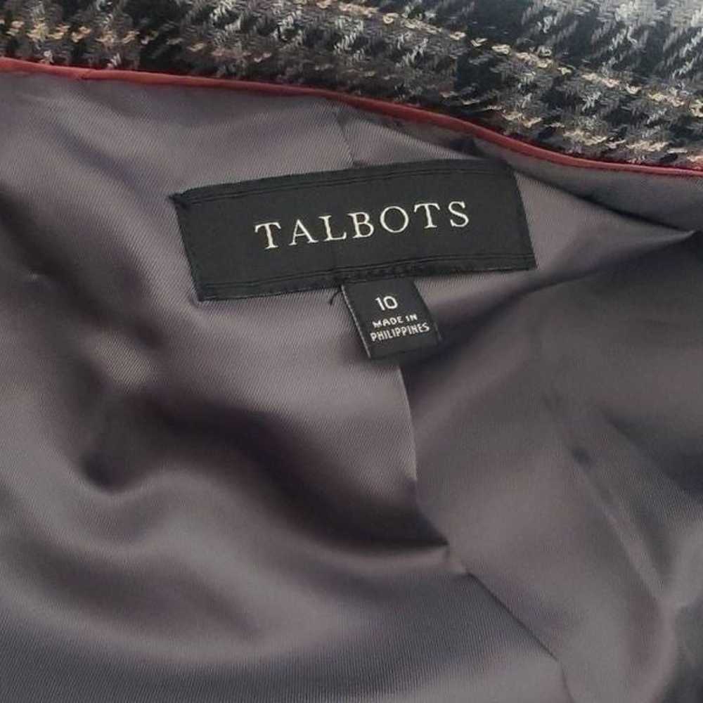 Talbots Gray Plaided Blazer - image 8