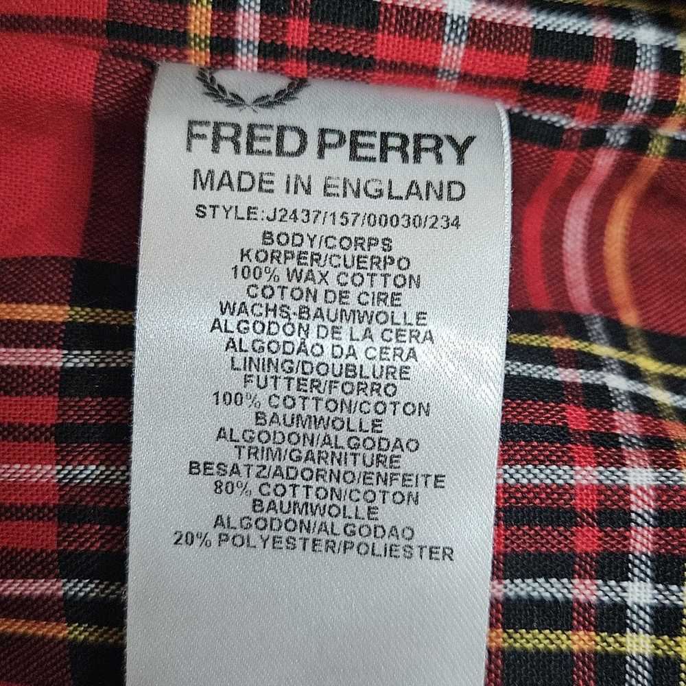 Fred Perry Black Embroidered Bomber Black Size 8 - image 4