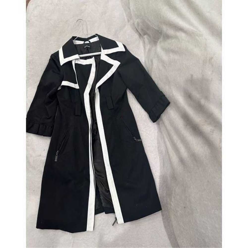 BEBE women’s coat size S black and white - image 3