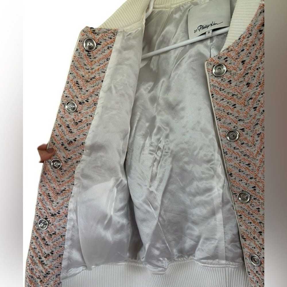 Phillip Lim 3–1 Jacket Peach White Black Textured… - image 6