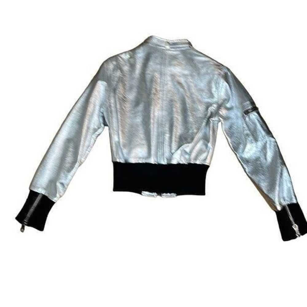 Members only vintage silver bomber jacket - image 4