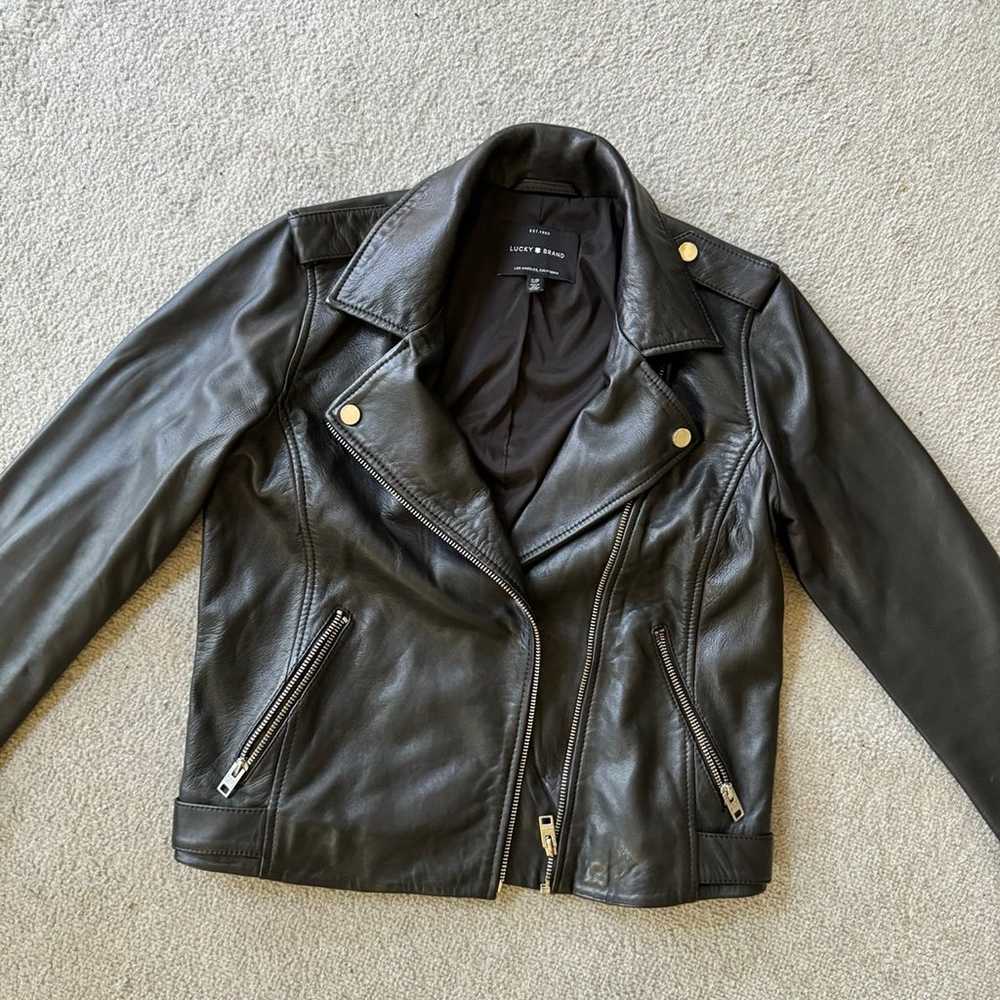Lucky Brand Classic Leather Moto Jacket - image 1