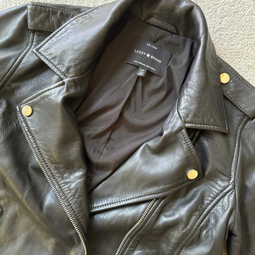 Lucky Brand Classic Leather Moto Jacket - image 2