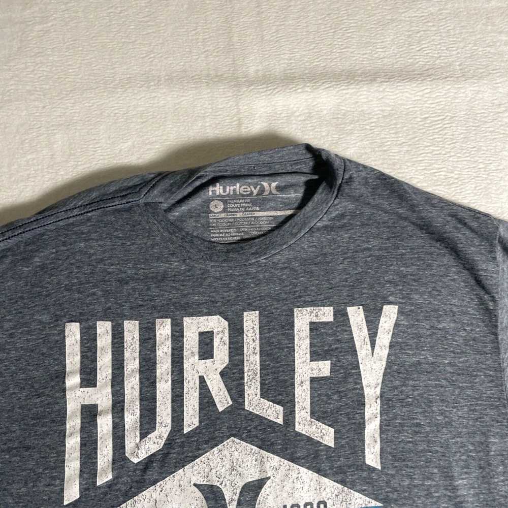 Hurley Hurley Shirt Mens Large Gray Tee Crew Fit … - image 2