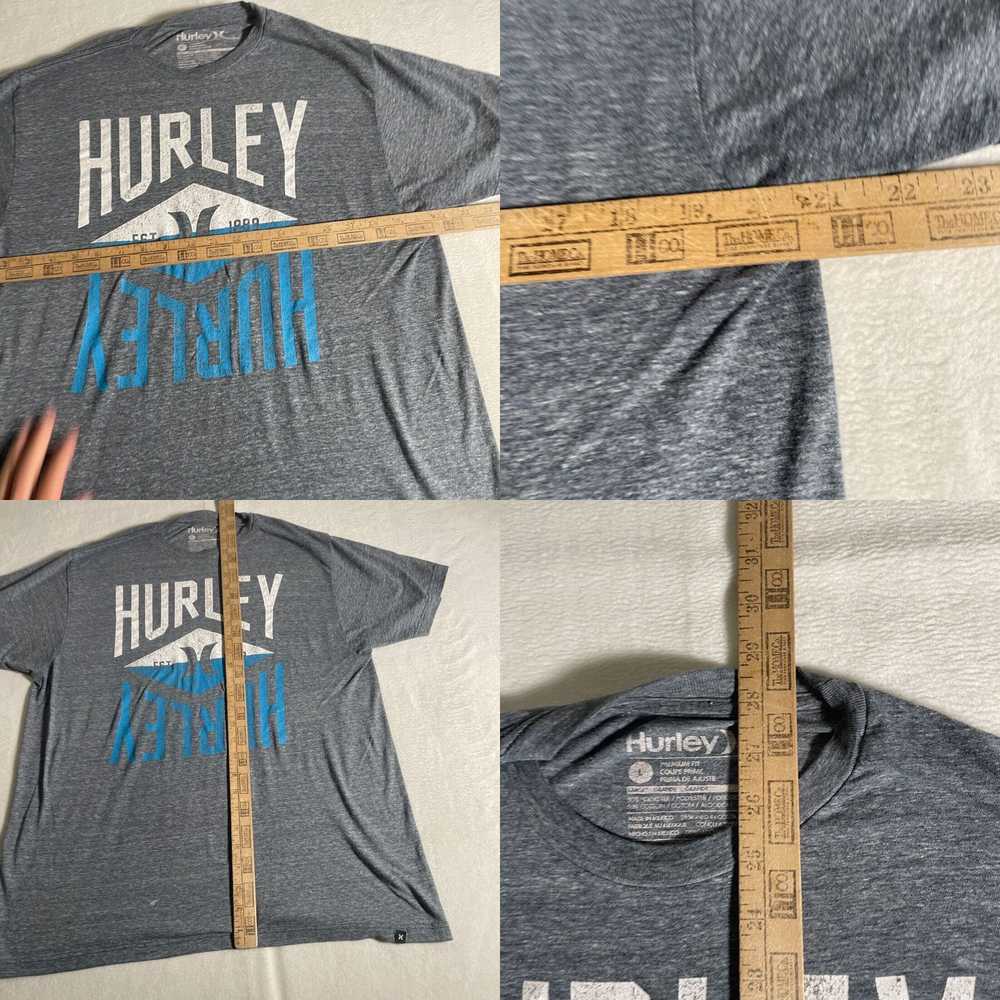 Hurley Hurley Shirt Mens Large Gray Tee Crew Fit … - image 4
