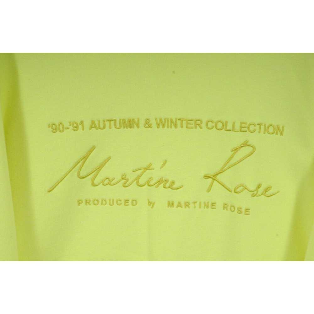 Martine Rose Classic 90-91 Neon Yellow Logo Sweat… - image 6