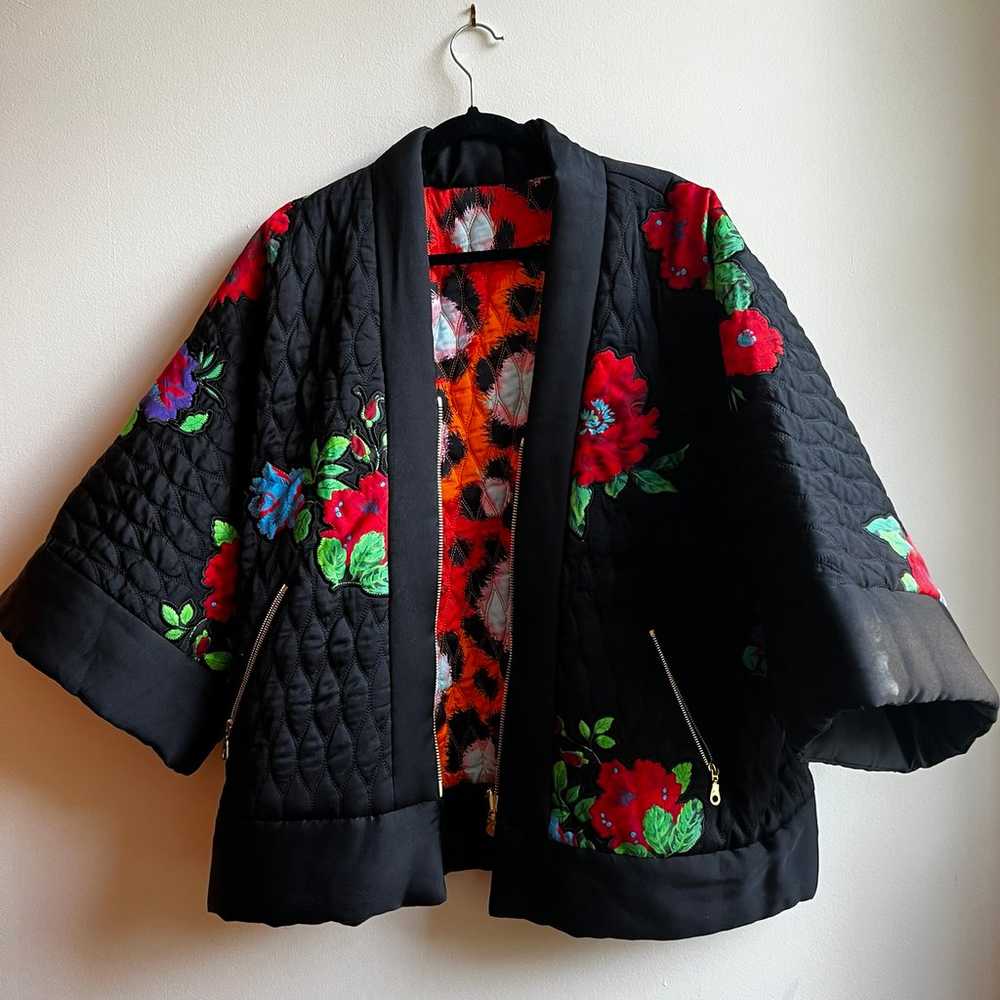 Kenzo x H&M Quilted Silk Reversible Jacket M - image 2