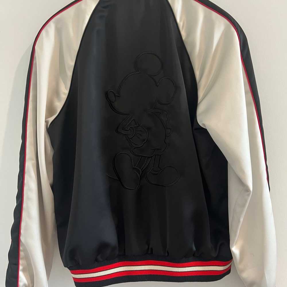 Coach x Disney black satin bomber jacket, reversi… - image 8
