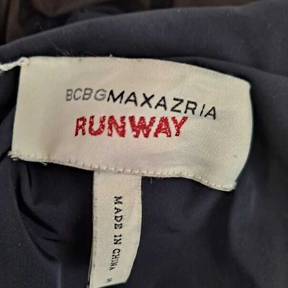 BCBG Max Azria Runway M Jacket Top Zipper Puff Sl… - image 11