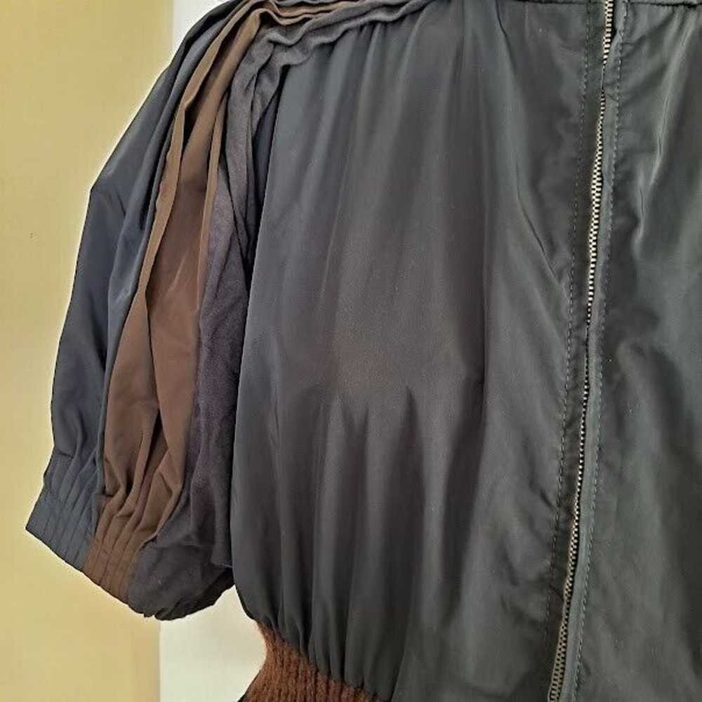 BCBG Max Azria Runway M Jacket Top Zipper Puff Sl… - image 5