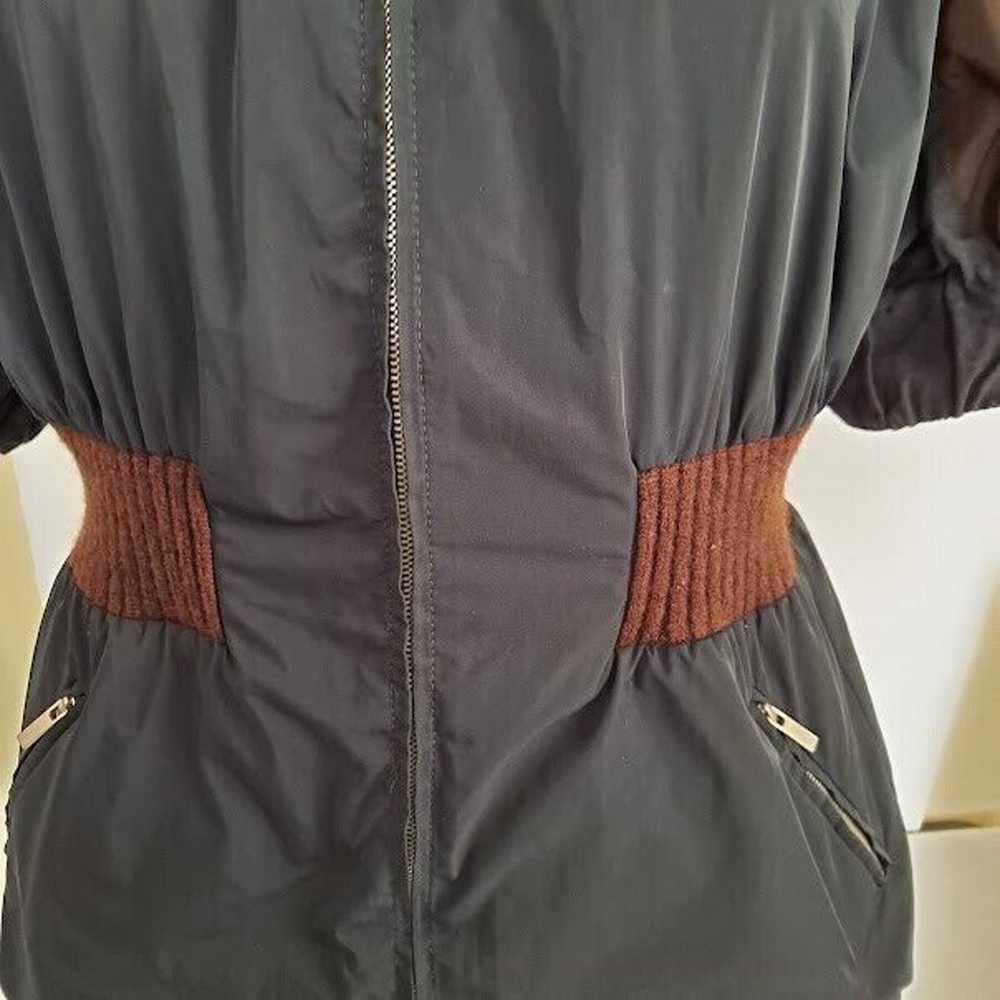 BCBG Max Azria Runway M Jacket Top Zipper Puff Sl… - image 6