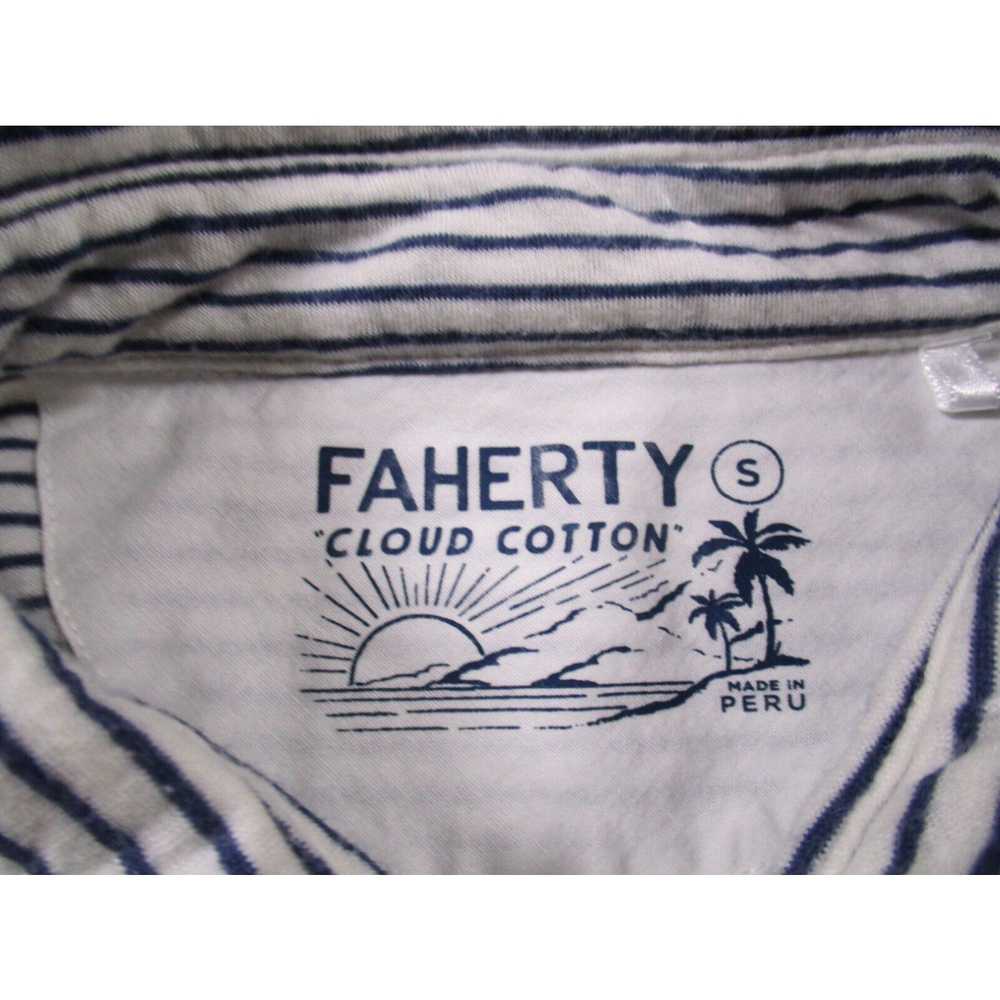 Faherty Faherty Polo Shirt Mens Small Blue Cloud … - image 3