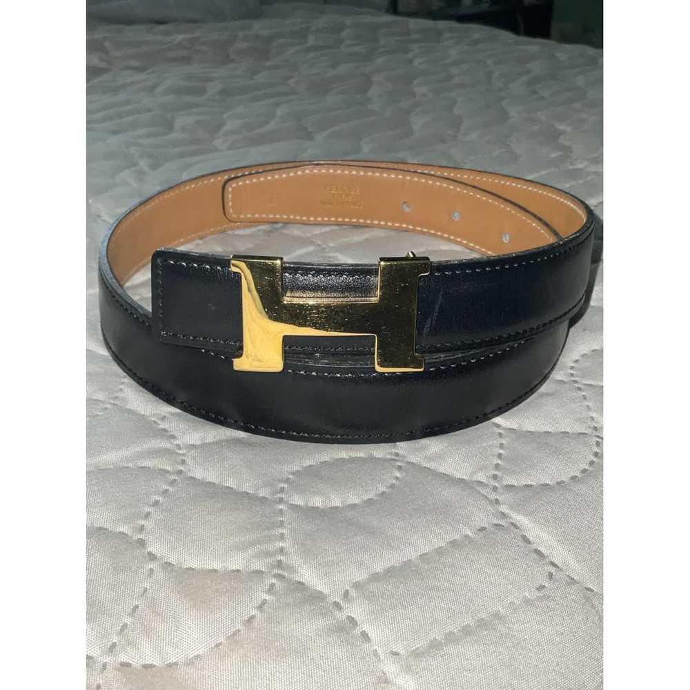 Hermès H leather belt - image 3