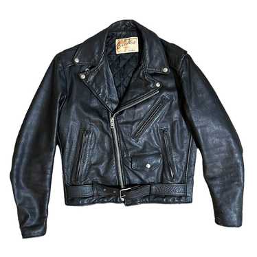Vintage Excelled Black Leather Motorcycle jacket … - image 1