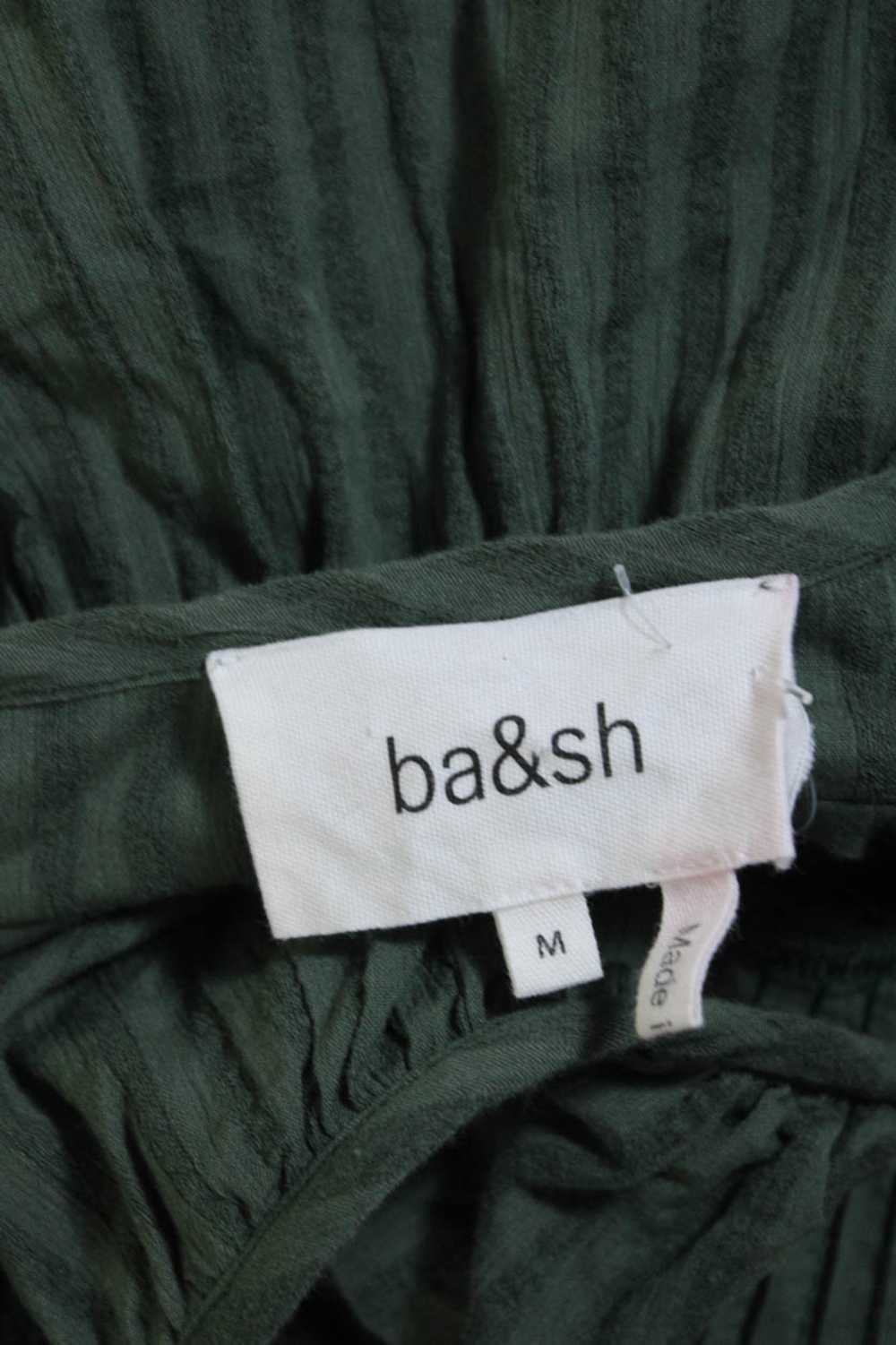 Ba&Sh Womens Cotton Striped Print Scoop Neck Ruff… - image 4