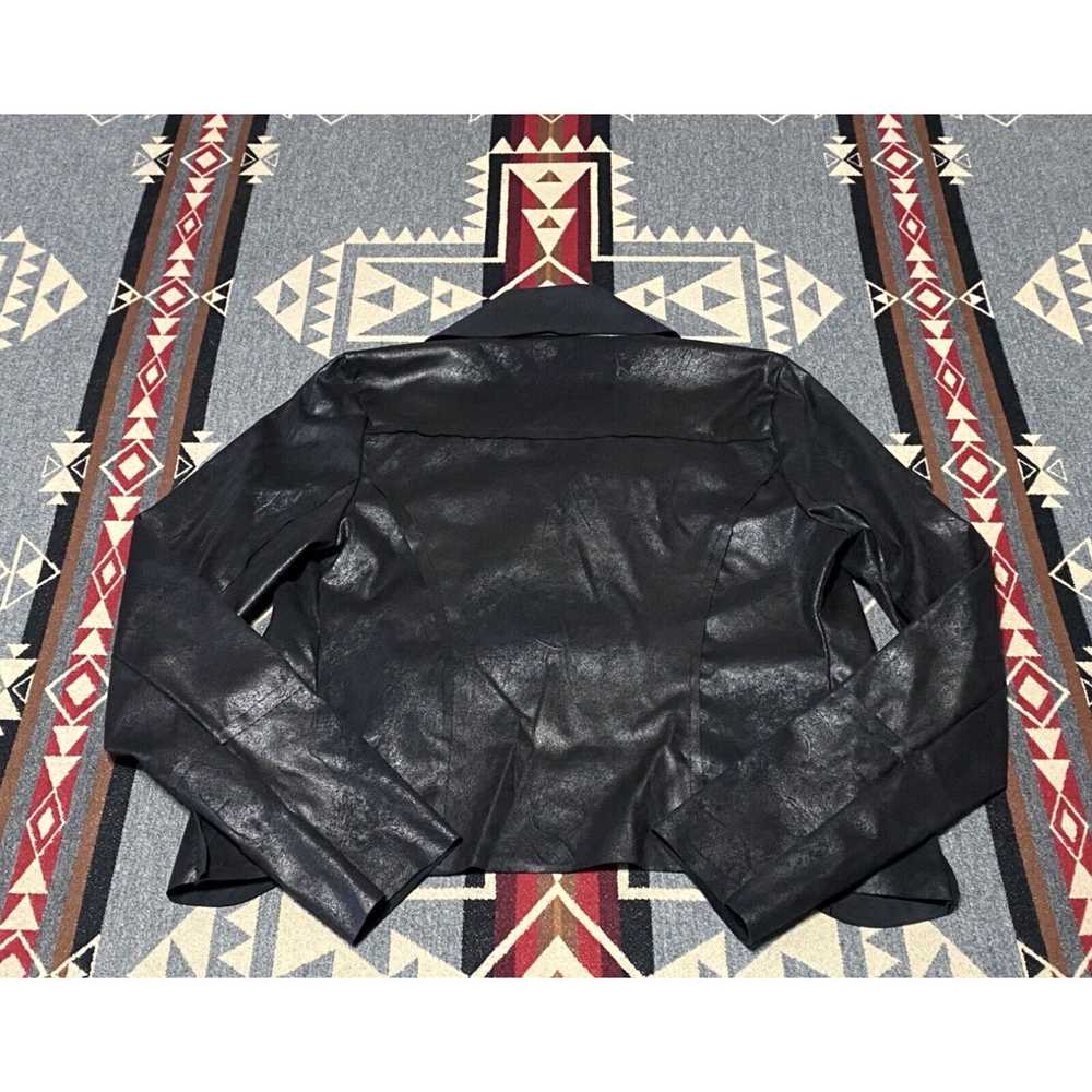 Vintage Gigi Moda Womens Jacket S Black Faux Sued… - image 2