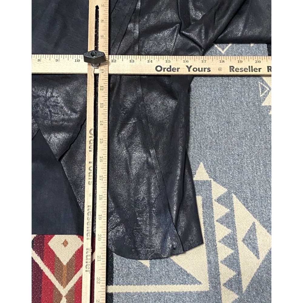 Vintage Gigi Moda Womens Jacket S Black Faux Sued… - image 3